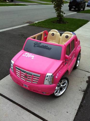Cadillac escalade barbie jeep #5
