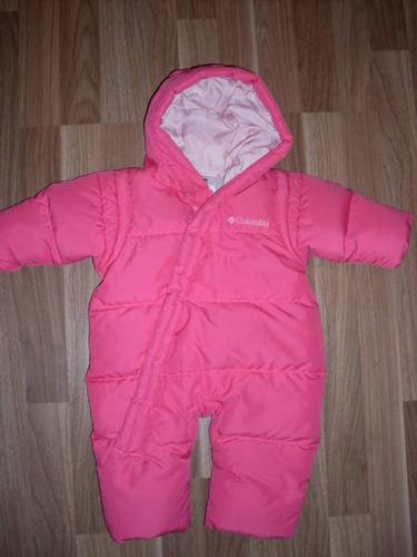 Baby Girls Columbia Down SNOWsuit. Size 6 months