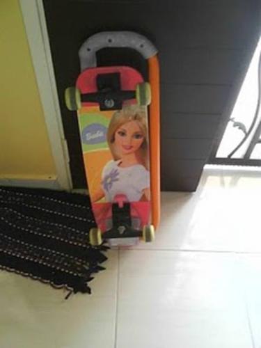 Barbie 2in1 Scooter n Skateboard