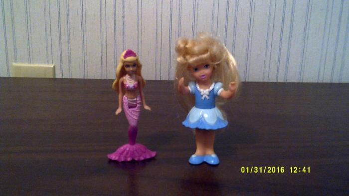 Barbie: small mermaid and doll: 2 lot - USED