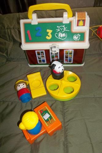 Each! Fisher-Price Little People Play 'n Go School/pull a long shoe.