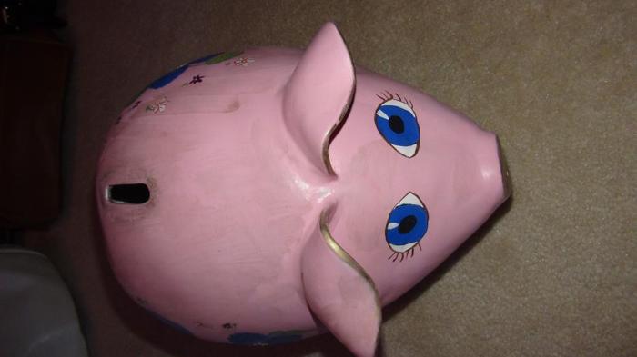 Fancy piggy bank