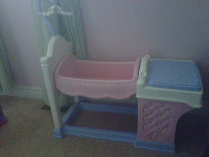 fisher price doll cradle