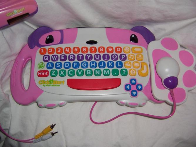 LEAP FROG CLICK START MY FIRST COMPUTER PINK