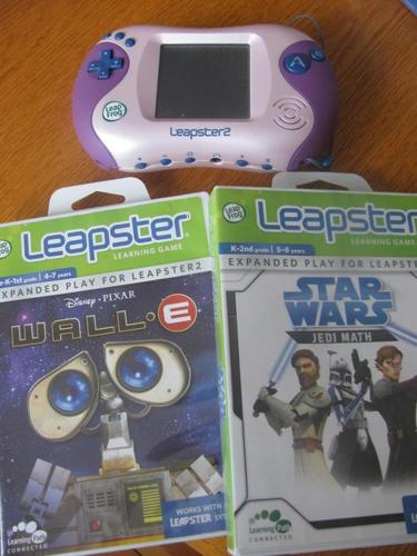 leapster 2 console + 3 games