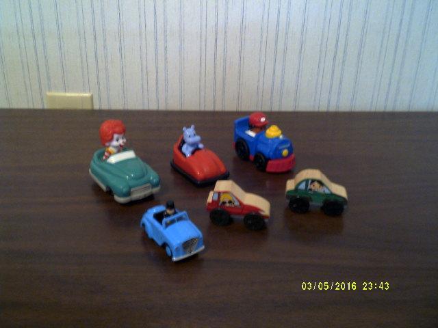 Misc. kiddy/kidcraft/preschool cars 6 lot - USED