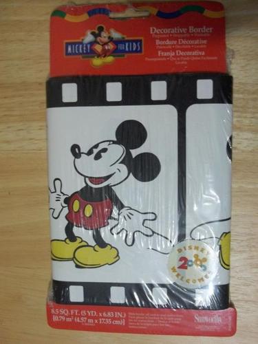 NIP - 4 pkgs Mickey AND Minney Mouse Wallpaper Border -  -