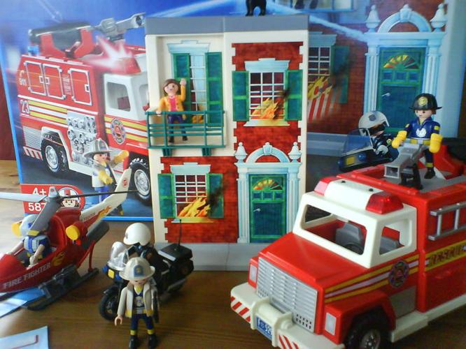 playmobil fire and rescue set