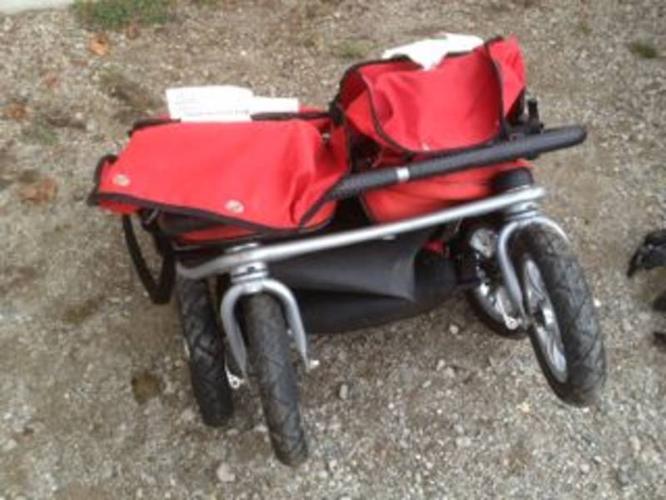 used valco tri mode twin stroller for sale