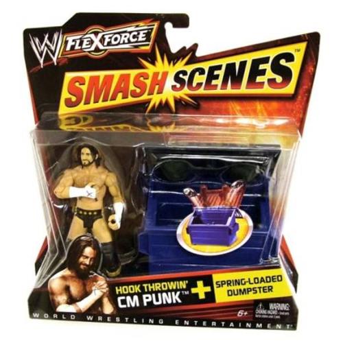 WWE Flexforce Smash Scenes Hook Throwin' Cm Punk action figure!