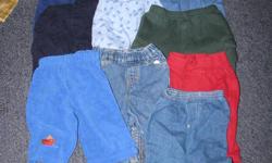 10 pair of boys 3-6 month pants for $5.00
