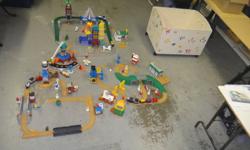 3 large sets of Fisher Price Geo Trax train system. There's the Sea & Air Base Set, The Premiere Set, and The Super City Lights Set. Also included is a Barn Yard and Cement Plant accessories.
Campbell River, BC 250-203-1520
Only 1 locomotive available.