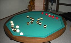 Bumper pool table - table top, games table, Bumper pool