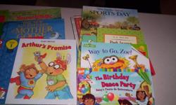 I have 50 childrens books for sale,15.00 for the lot.Many hard covers,all in great shape,Sesame street,Dora,Little Golden Books,Blue Clue's ECT,smoke free home,please see my other ads.