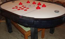 Brand is Halex.
Excellent condition
6' x 3'
All accessories for 6 people to play. 
 
Can deliver assembled in Timmins/Schumacher/South Porcupine