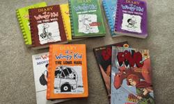 The Diary of a Wimpy Kid books are editions 3, 4, 5, 6, 7, 8, and 9. All the books are in excellent condition - sure to sell quickly!