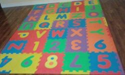 Alphabetical foam mat for kids for sale $ 15 obo. Excellent condition.no piece missing.