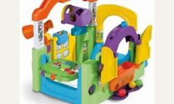 We have a little tikes garden activity centre that we purchased from Sears one year ago for our grand daughter. It's 6-36 months, it can be opened or closed, in excellent shape, we bought it for a $100.00 and were asking for $60.00. Please email me or