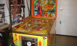 I have a fully restored arcade pinball machine. It has been updated, cleaned and completely checked over. This is a wide body unit, 6" wider than most. I am asking $1950.00 or best offer.
