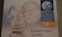 Avent Isis pump, in box, including one 4 oz Avent bottle and nipple. Non-smoking home. This ad was posted with the Kijiji Classifieds app.