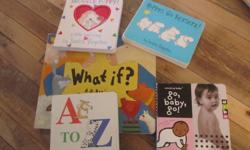 Board books are expensive right?!
Here's a nice little collection to get anyone started! A great gift for the eco-friendly Mom.
10 gently used board books.
"Hippos Go Bersek!" By Sandra Boynton
"Go Baby Go" by the 'Amazing Baby' series
|Snuggle Puppy!" by
