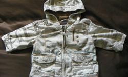 Light fall or spring jackets in good condition.  Camo print is 3 - 6 month size, and navy is 6 - 12 months.  Asking $5 each obo.  Please check out my other ads for more!