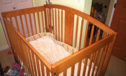 Baby crib great shape few scratches but otherwise good shape. Bought from sears 2 years ago for over 500.