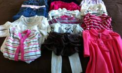 Offering 17 baby items for $60!!! Includes:
Baby Gap Jeans (2x3/6, 1x0-3)
Baby Gap footed pajama (x2)
Old Navy footed Pajama (x1)
Baby Gap Onsies (x5)
Old Navy Onsies (x3)
Baby Gap skirt with leggings (x1)
Ralph Lauren polo dress (x1)
Some items never