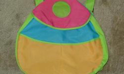 Child's Backpack with one velcro opening. Measures approximately 14 inches x 14 inches. EXCELLENT CONDITION!