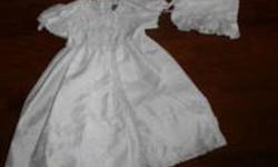 Absolutely georgeous baptism or flower girl dress with bonnet. Only worn once for a couple of hours. In brand new condition