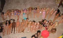 My daughter has outgrown her barbies and clothes. A good Christmas present for any little girl  interested in barbies.  There are 48 barbies and bratz, 2 barbie horses, a car, pool and other misc barbie supplies.  She is asking $ 100.00