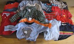 I have a lot of boys 12 mth tops.  longsleeves, short sleeves, onesie tops.  (gap, hilfiger, childrens place, oshkosh....)  asking 12.00 for the lot. located in ancaster in the meadowlands