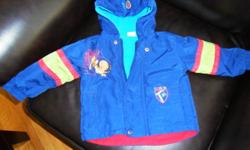 1 Disney Rain/Fall Jacket 12mth (bigger more like 18mths)
1 Disney Fall jacket 12mth
1 Vest & Shirt 12mth
 
Smoke Free Home
Excellent Condition, only wore a few times
 
$10 Each or $25 for all 3
