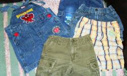 12 Shorts 18mth
12 Jeans/pants 18mth
4 PJ's
4 Hoodies
a few tee shirts, vest, button up shirt
smoke free home, gently used (some Gap, Oshkosh, TCP, OldNavy, George)
 
Thanks