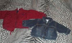 6 month Blue tigger Snow Suit-Excellent Condition $20
6-12 Month Red Old Navy Jacket -Excellent Condition $5
3-6 Month Children's Place jean jacket-Excellent Condition $5
6 Month Powder Blue GAP Snow suit-Great Condition $10
Warm Baby carseat bag style