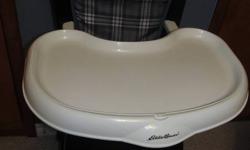 Brand new Eddie Bauer High Chair.
Purchased from Sears less than a year ago for just under $200.00 .. put together about 2 months ago but has never been used. We got a smaller high chair that we have been using instead. I do love this high chair.. it's