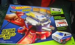 I have a Brand New Hot Wheels Motorized Airbrush Designer Toy for sale! This is in excellent condition and would look great in your child's room or to give as a gift.
Retails for $50 in stores so this is a great deal.
Hot Wheels Airbrush Auto Designer:
Â·