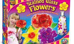 Product Description
Make large and beautiful long stemmed blossoms out of stained glass. Its fun to make Stained Glass Flowers and these big blossoms will look great on display. Make three brightly colored flowers - a rose, lily and daffodil - to display