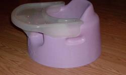 For Sale!!! One Purple Bumbo Seat with tray. In excellent condition, barely used. Asking 35.00