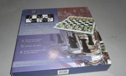 Checkers Drinking Game
 
Glass board with 32 shot glasses included
 
Never used - brand new