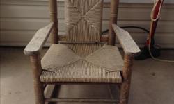 Weathered but great condition child's rocking chair