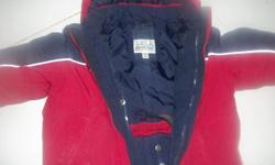 I have a red and navy 3-in-1 winter jacket from The Children's Place. Size 18 months. Asking $20