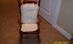 Childs Rocker W/ Chair Pad
Very Good Shape
Price 30.00
Make a nice addition to your childs room