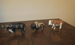 African buffalo, buffalo or bull. $5.00 each.
See my other ads for more good quality items, collectibles and antiques.
New items being added daily.