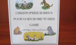 This is for the Winnie-the-Pooh fan and collector of all things Pooh...as I once was but sadly, never my daughter.
This UK produced game is simple in concept, easy for young children to play, but lovingly and beautifully produced. Featuring the