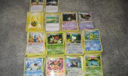 Large collection of Pokemon cards...
- many ex and lvx cards
- many rare pokemon cards incl. all the starter pokemon
- also incl. over 150 energy cards and trainer cards to play the game
- also incl. playing board and coins
- also incl. 38 hologram cards