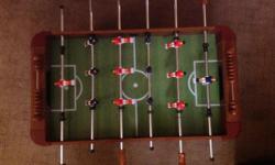 Foos ball table for floor or table...no ball
20" x 38" x 12.5"