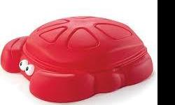 Red crab shaped sandbox with lid. Free. Must be able to pick up asap. No sand included. :)