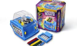 Crayola Crayon Maker with Story Studio
Product Description
The Crayola Crayon Maker lets you turn crayon pieces into new crayons. Mix different color pieces into the melting tray, melt them down and pour into mold to harden into new swirled crayons. Now