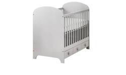 CRIB, Ikea, Gonatt
Excellent condition, purchased new from Ikea in Oct 2014, Grey color, Size: 70 x 132 cm, Light gray color, Three drawers. The crib can be converted into regular walk in bed for a little grown up child. Mattress (model: Vyssa Vinka, also